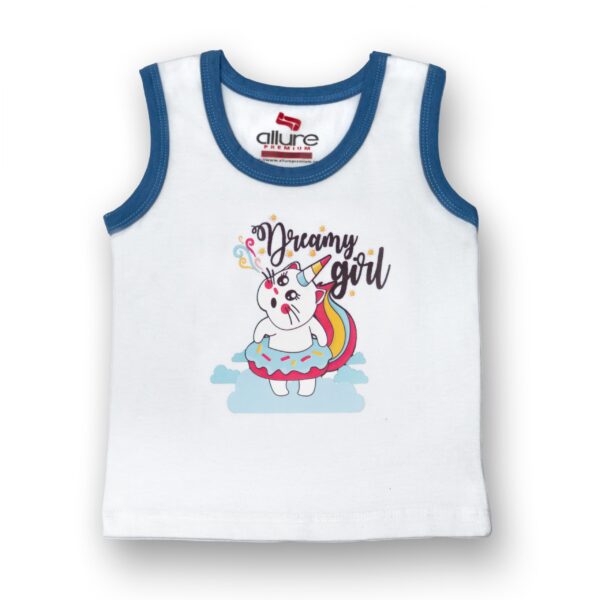 AllurePremium T-shirt S-L Dreamy Girl White Blue