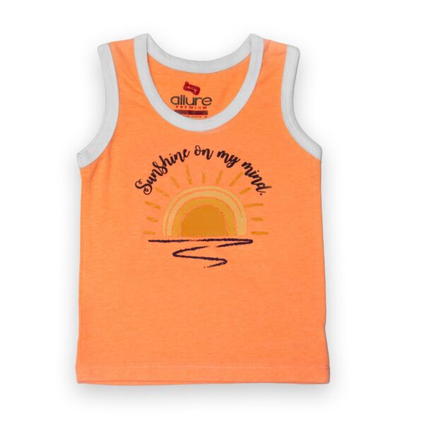 AllurePremium T-shirt S-L Sunshine Mind Fluorescent Orange